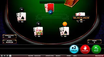 En caso de BlackJack, las ganancias son de 3 a 2