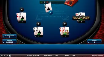 En caso de BlackJack, las ganancias son de 3 a 2