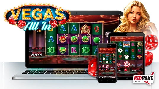 Discover Vegas All In, the new slot from Red Rake Gaming