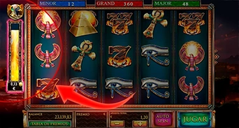 Acumulador del minijuego el poder de Horus