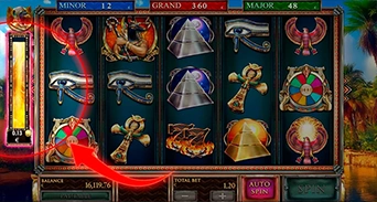 Power of Horus minigame accumulator