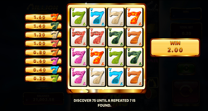Minigame “Frenzy 7s”