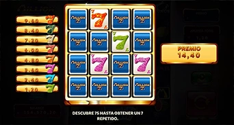 Minijuego “Frenzy 7s”