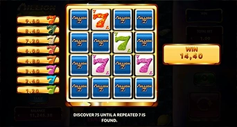 Minigame “Frenzy 7s”