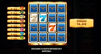 Minijuego “Frenzy 7s”