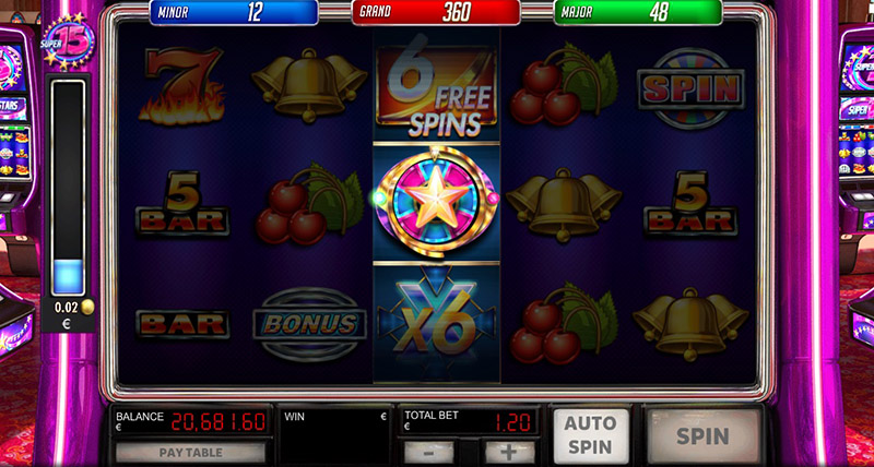 1 Reel Mini-Slot Symbols