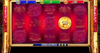 Minijuego Super 70 hold 'n collect