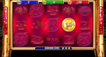 Super 70 hold 'n collect minigame