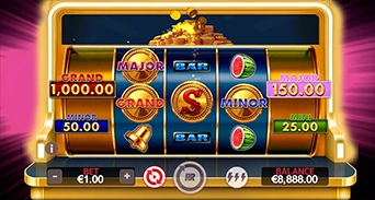 MINI, MINOR, MAJOR, and GRAND prizes