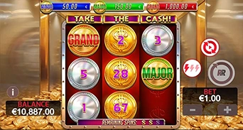 “Take the Cash!” coins