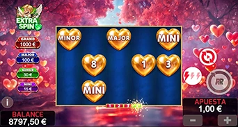 Minijuego extra spin