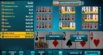 Cualquier jugada igual o superior a una pareja tendrá premio