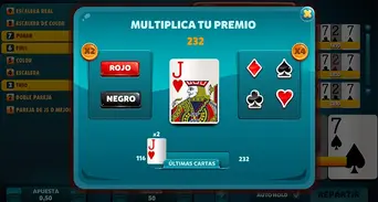 Minijuego (Doble o Nada), donde podrás multiplicar tus ganancias