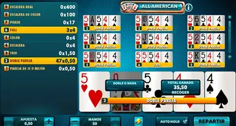 Cualquier jugada igual o superior a una pareja de Js tendrá premio