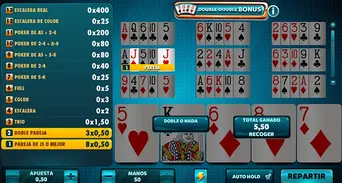 Cualquier jugada igual o superior a una pareja de Js tendrá premio