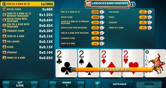 The Video Poker format with the most prizes, with a single pair you will already have a prize