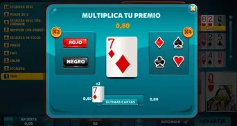 Minijuego (Doble o Nada), donde podrás multiplicar tus ganancias