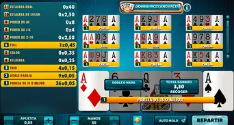 Cualquier jugada igual o superior a una pareja tendrá premio