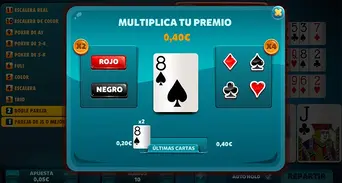 Minijuego (Doble o Nada), donde podrás multiplicar tus ganancias