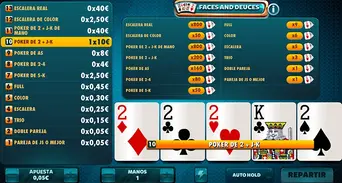 Busca conseguir el Poker de doses para llevarte el mayor premio