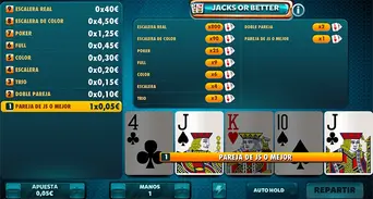 La modalidad más sencilla del Video Poker