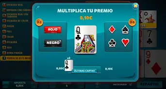Minijuego (Doble o Nada), donde podrás multiplicar tus ganancias