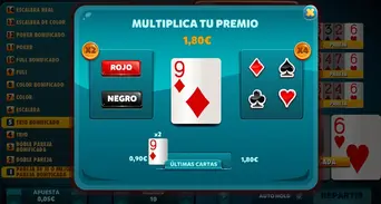 Minijuego (Doble o Nada), donde podrás multiplicar tus ganancias