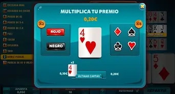 Minijuego (Doble o Nada), donde podrás multiplicar tus ganancias